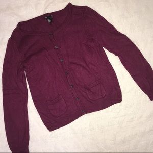 H&M Burgundy Cardigan [Size M]